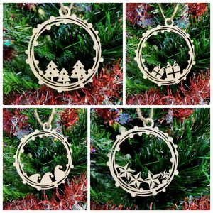 la fee main spire gravure personnalisee cercle noel 4motifs