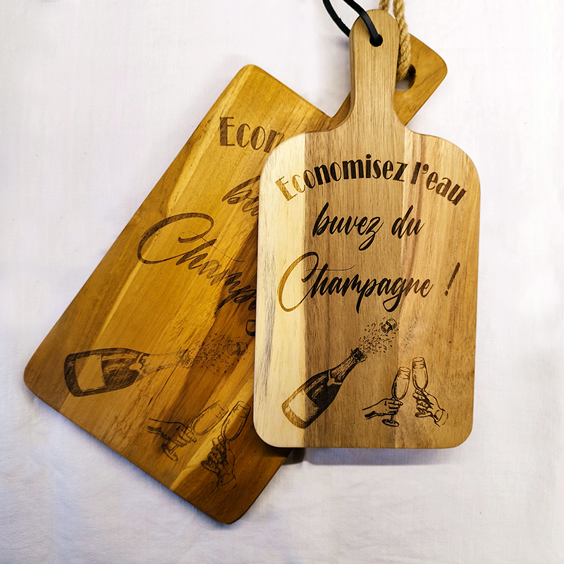 planche à découper champagne