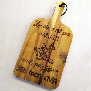 planche à découper chat