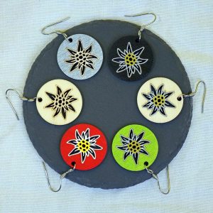 boucles d’oreilles edelweiss