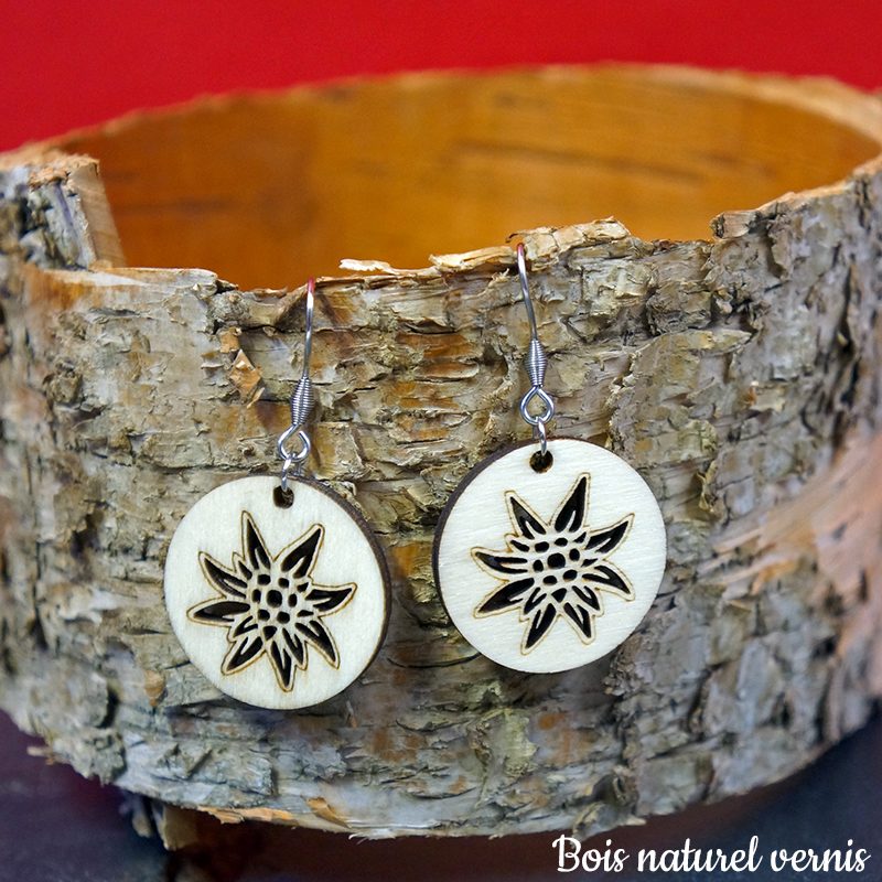 boucles d’oreilles edelweiss