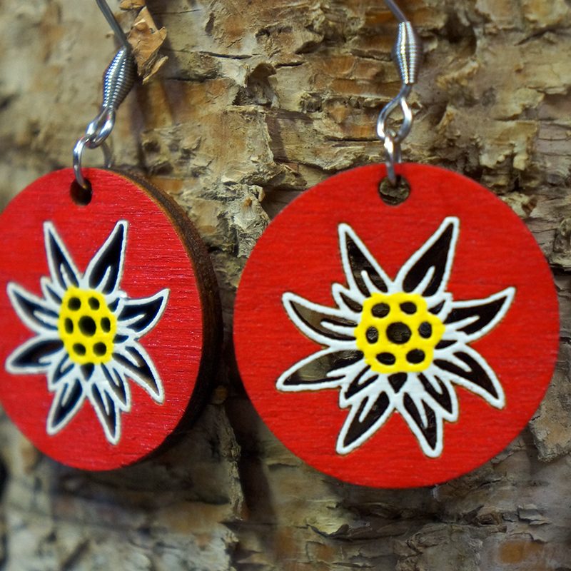 boucles d’oreilles edelweiss