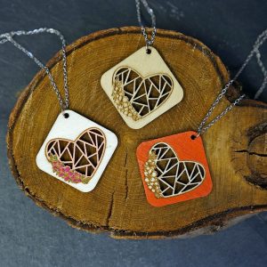 boucles d’oreilles cœur bohème