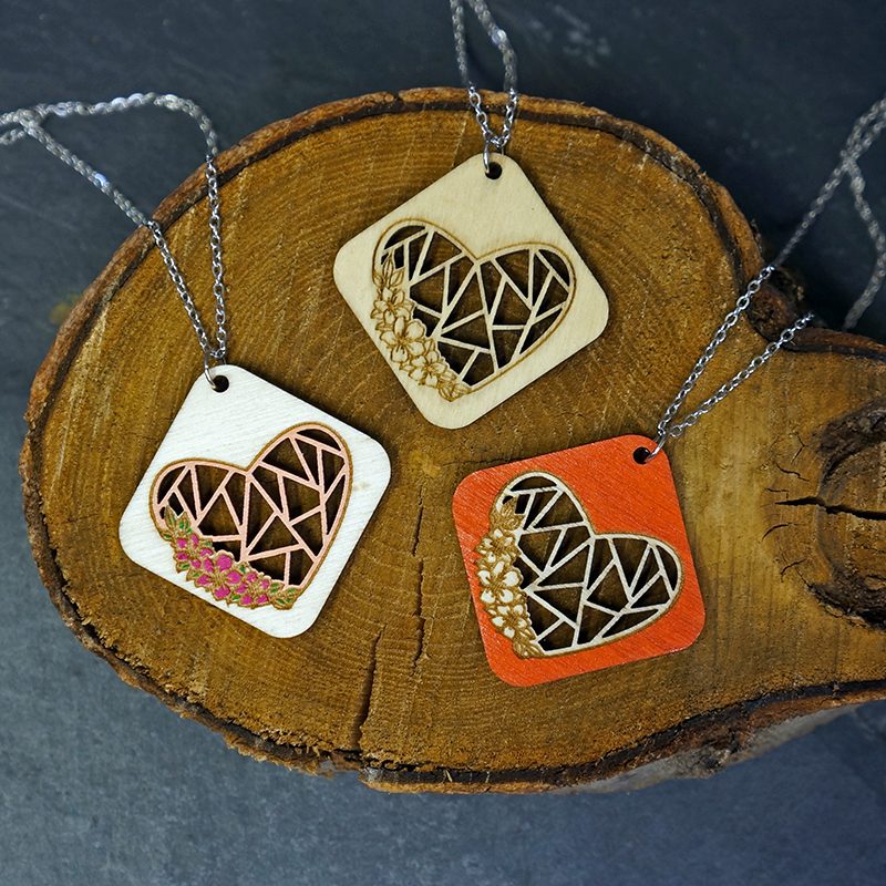 boucles d’oreilles cœur bohème