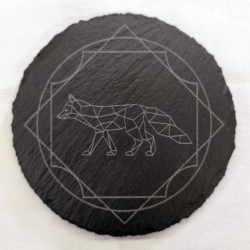 dessous de verre animaux géométriques