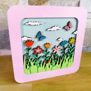 tirelire nature – fleurs & papillons